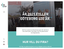 Tablet Screenshot of goteborg2021.com